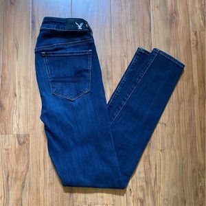 American Eagle Outfitters Dark Wash Hi-Rise Jeggings